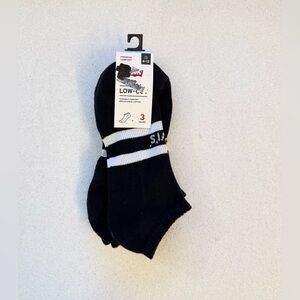Levi's Black and White Athletic Socks